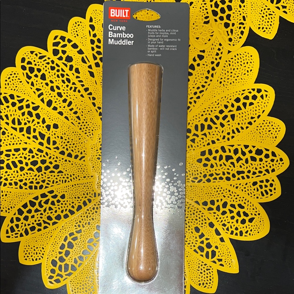 Built Curve Bamboo Muddler - Brown